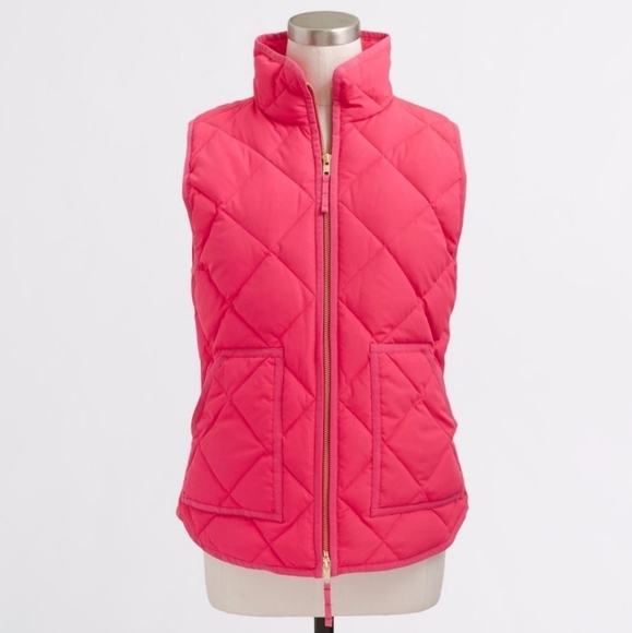 J. Crew Jackets & Blazers - 🆕️ J Crew Pink Quilted Vest. NWT